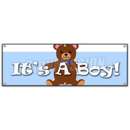 Signmission ITS A BOY! BANNER SIGN birth pregnant hospital welcome home B-72 Its A Boy